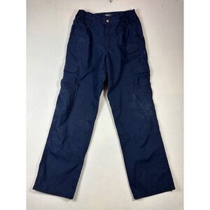 5.11 Tactical Mens Navy Blue Ripstop Cargo Pants Utility Workwear 32x32